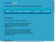 Tablet Screenshot of a-talent.com